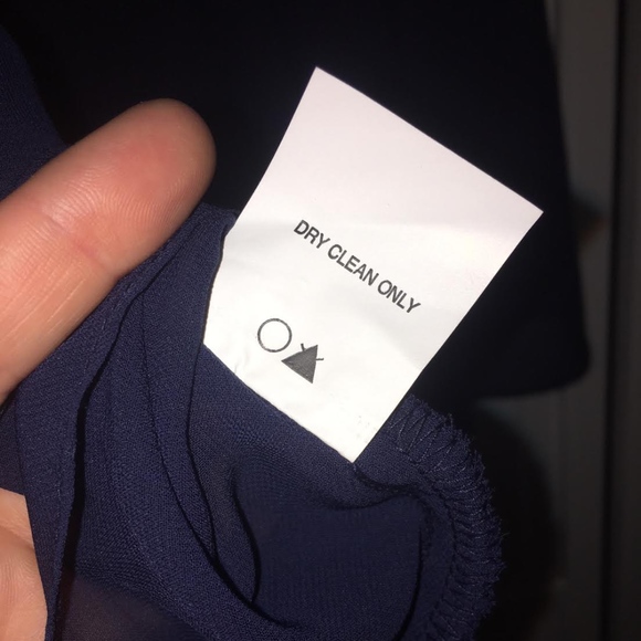 NWOT Francesca's Closet Sheer Blue Top w/ Draping - Picture 8 of 8